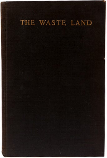Item #100140 The Waste Land. T. S. Eliot, Walker Evans.